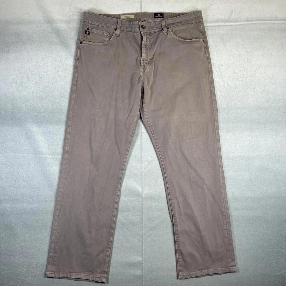 AG Adriano Goldschmied The Graduate Pants Mens 36x28* Gray Tailored Leg Chino